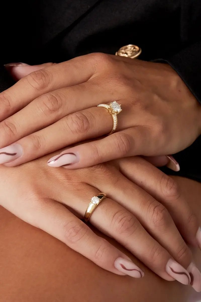 Essential Sparkling Crown Solitaire Ring