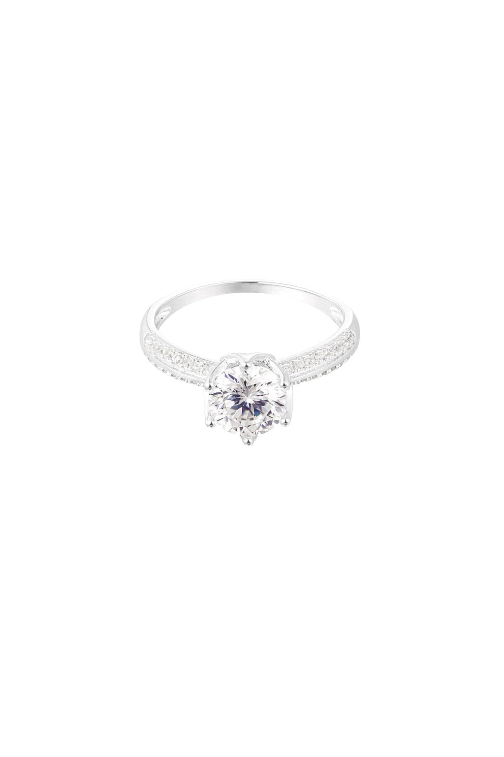 Essential Sparkling Crown Solitaire Ring Nexora