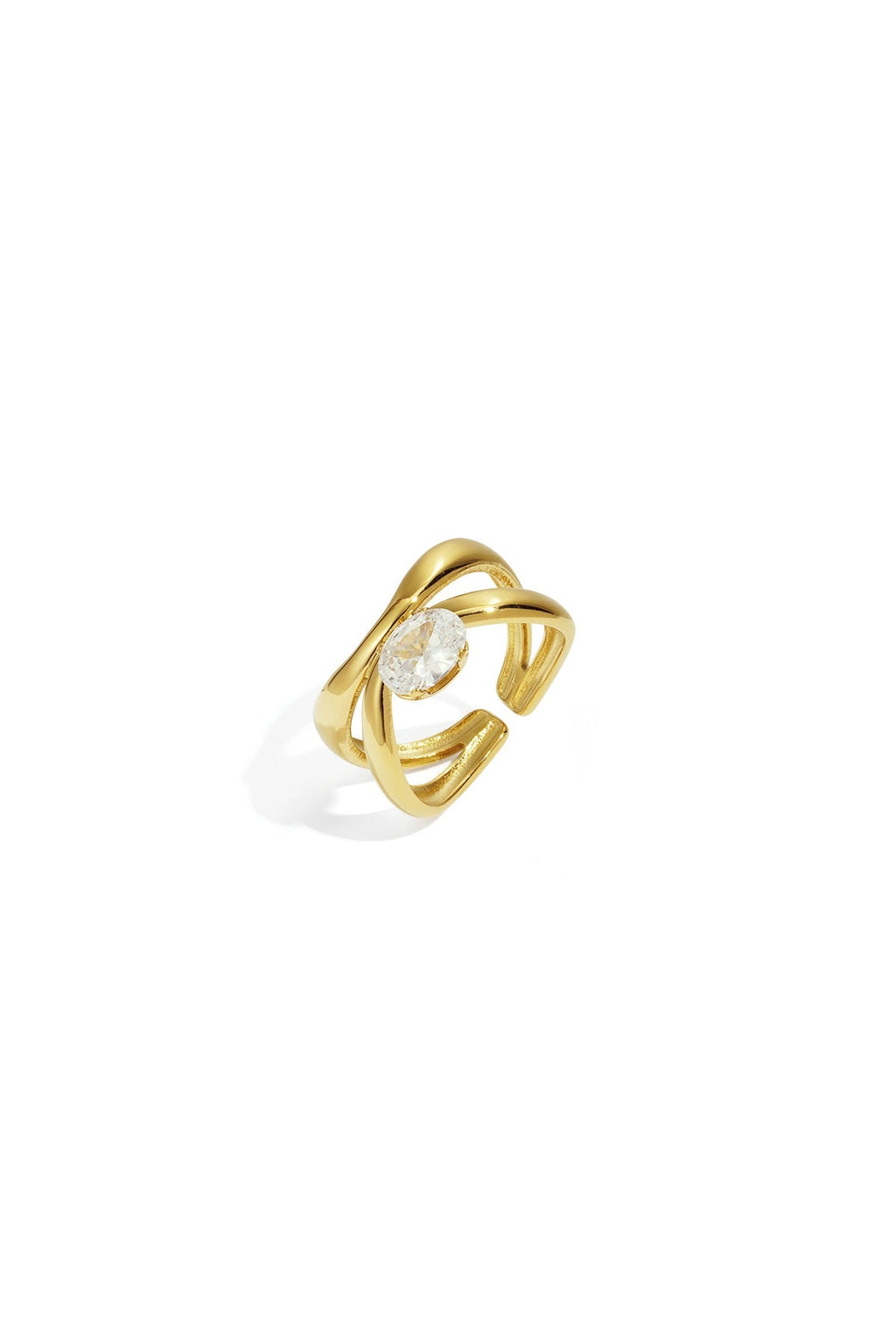 Simple Lines Ring with its Gemstone Nexora