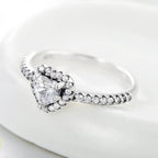 Sparkling Heart Ring (Sterling silver)