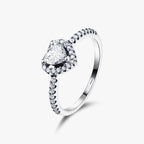 Sparkling Heart Ring (Sterling silver)