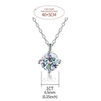 Women's Solitaire Necklace (Sterling silver / 18K Gold plated)