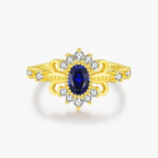 Royal Sapphire ring (Sterling silver)